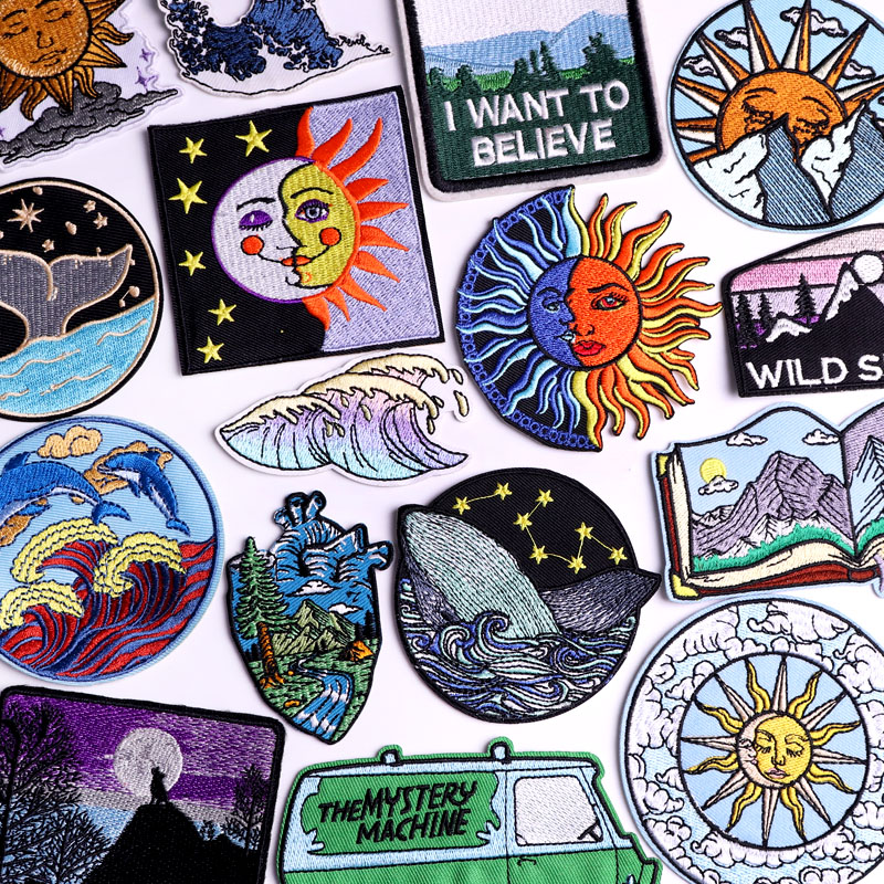 Outdoor Adventure Clothing - Outdoor Wave Sun Patch Opstrijkbare patches