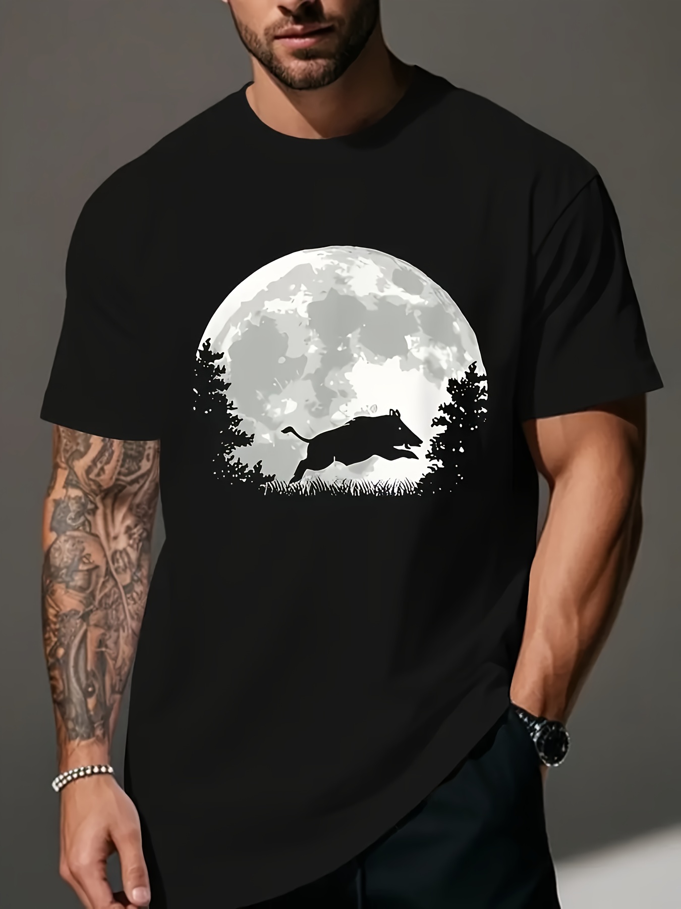 Outdoor Adventure Clothing - Herenshirt met wilde dierenmotief – grafisch
