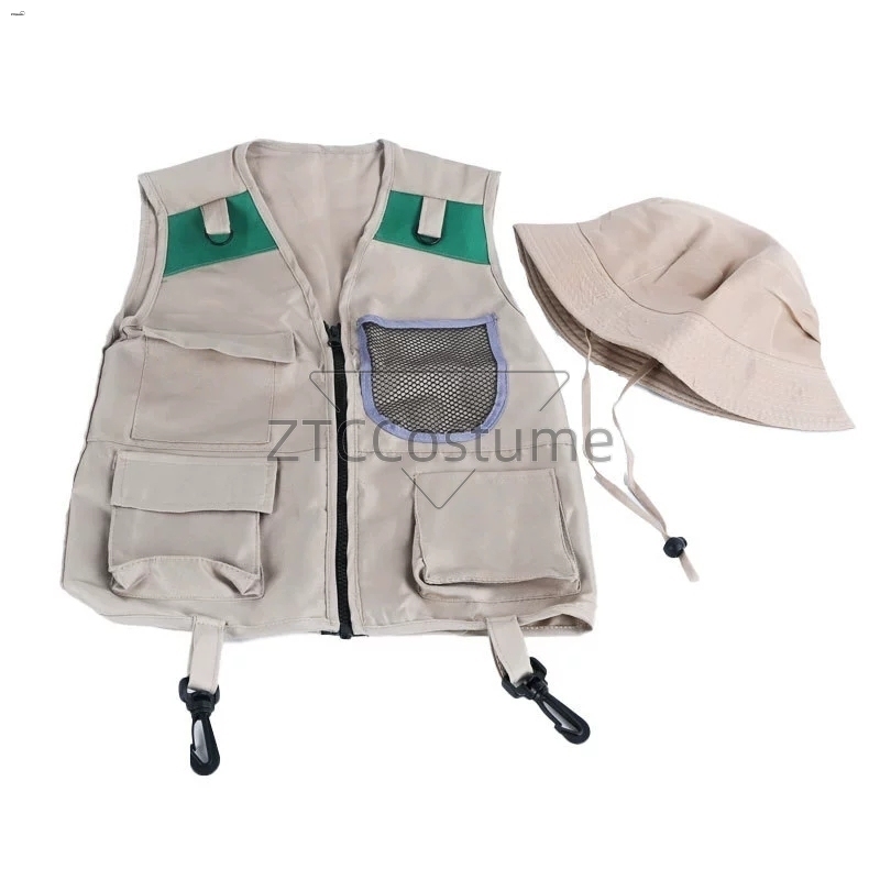 Outdoor Adventure Kit For Boys - Kids Explorer Vest en Hoed Kostuum