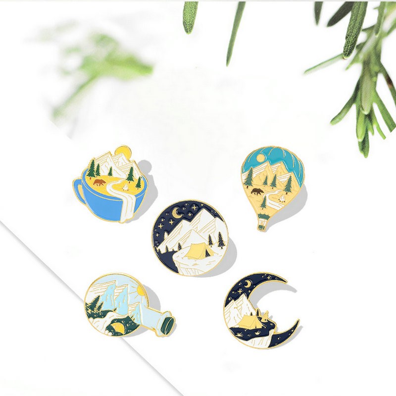 Outdoor Adventure For Kids - Camping Avontuur Emaille Pins Aangepaste Buiten