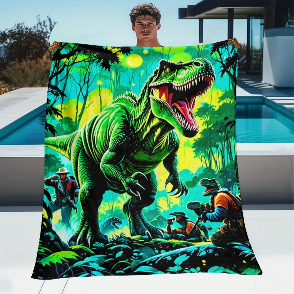 Outdoor Adventure For Kids - Dinosaurus T Rex Jungle Adventure Fleece