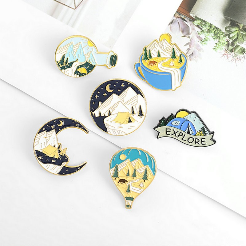 Camping Avontuur Emaille Pins  - Outdoor Adventure For Kids recensie en prijs