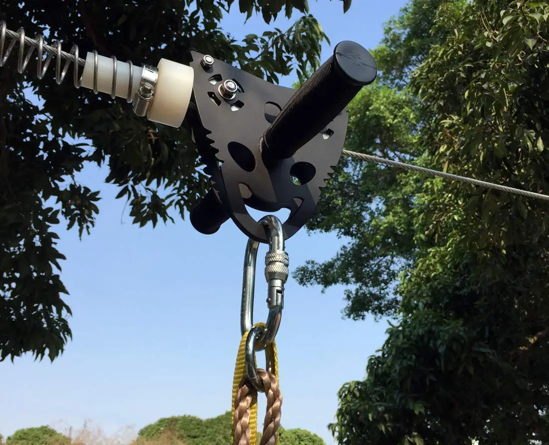 Geüpgradede 120ft Zipline-set  - Outdoor Adventure For Kids recensie en prijs